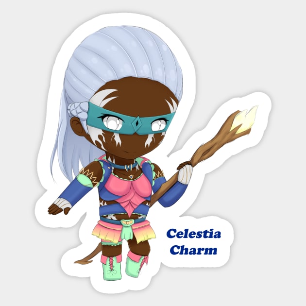 Celestia Charm Sticker by Ghosyboid